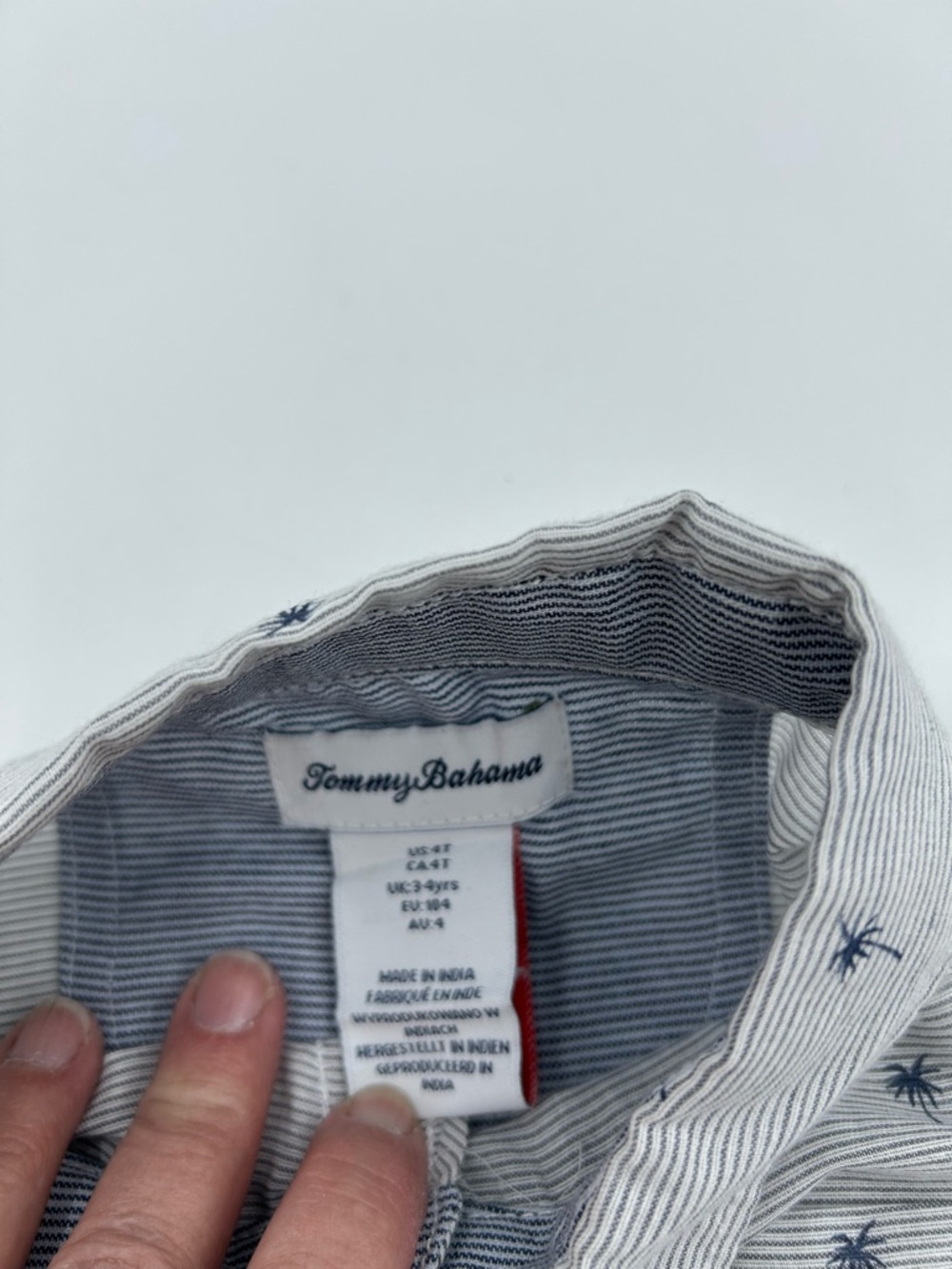 Tommy Bahama Kids Blue Palm-Print Button-Down Shirt 4T NWT - Picture 5 of 9